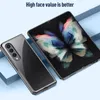 Fashion Plating Colorful Frame PC Hard Cell Phone Cases for Samsung Galaxy Z Fold4 Fold 3 Fold2 5G PhoneBack Cover