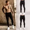 Elastyczne talia chude dżinsy mężczyźni czarne swobodne spodnie do joggera Męskie dżinsy High Street Slim Fit Man Fashion Dżinsowe spodnie 220720