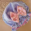 Berets Kids Satin Solid Sleep Sleep Silk Bonnets for Hair Toddler Child Girls Night Hatberets