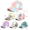 50 stijlen paardenstaart honkbal pet criss criss kruis rommelige bun hoeden zonnebloem gewassen katoenen snapback caps casual zomer tie-dye buitenhoed voor vrouwelijke mannen