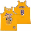 Movie Basketball Jerseys Skull Offset Retro Edition #8 #15 Carter #23 James #24 Jersey Geel Blauw Zwart Heren