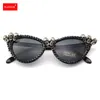 Sonnenbrille Gothic Skull Sonnenbrille Damen Cat Eye Kristall Punk Sonnenbrille Herren Halloween Dekor 220826