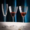 Copos de vinho Crystal Glass Golden Late Nordic Creative for Champagne Transparent Personalized Hammerred Home Barwarewine