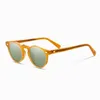 Peck Vintage polarizado Sunglasse gafas de sol para rosa y verde redondo moda gafas de sol hombres 220629