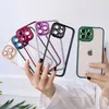 Kameraobjektivschutz Candy Color Rahmen Kristallklare Hüllen Transparente stoßfeste Acrylpanzerung Weiche Stoßstangenabdeckung für iPhone 8 7 Plus XR X XS 11 12 13 Pro Max