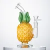Hookahs ananasglas Bong Percolator Glass Vatten bongs rökrör återvinnare dab riggar bubbler shisha med 14 mm skål