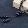 Kralen strengen natuurlijk 6 mm blauw zand armband gebed zegening 108 mala elastiek touw ketting charme yoga armbanden sieraden cadeau voor fr lars22