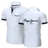 Zomer herenpoloshirts van hoge kwaliteit High Street Fashion All-match herenoverhemden met korte mouwen en omgeslagen kraag Zakelijke golfkleding 220706