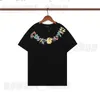 designer mannen t-shirt t-shirt luxe klassieke brief regenboog kleur print tshirts Tshirt Womens eenvoudige Casual katoen tee tops