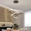 Lampy wiszące czarne/białe światła LED Nowoczesne design do salonu w sypialni wisząca lampa restauracja restauracja