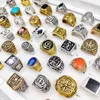 20 PCs/lote vintage Punk Gothic Square Rings For Men Women Classic Antique Silvery Gold Geometry Jóias Acessórios para Party ANILLO 220721