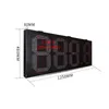 Factory direct wholesale display 12 inch single red RF wireless control 888.8 format gas station price display board