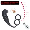 Massaggio Vibratore anale per uomini Gay Massaggiatore prostatico maschile Butt Plug Vibrante Stimolatore prostatico Buttplug Ritardo Eiaculazione Anello Giocattolo sessuale