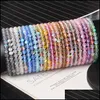 Beaded Strands Armband smycken Beaded Fashion Women Armband High Luster Matte Moonstone 8 mm Rainbow Glass Pärlor DHSFP