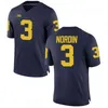 Raro Michigan Wolverines College Futebol Jerseys Men's Zach Charbonnet Jersey Sean McKeon Cornelius Johnson Ronnie Bell Costume Costume