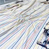 2022 Femmes Stripe Sweatshirt Summer Designer Tops Shirts Blouse avec lettre Graffiti Print Femme Milan Runway Spring Designer Lon3326924