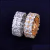 Полоса кольца модное кольцо с кольцом Micro Pave Cz Stone Tennis Мужчины женщины очарование