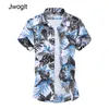 45KG120KG été nouvelle chemise mode hommes à manches courtes chemises décontractées coupe régulière plage vacances Tropical Blouse 5XL 6XL 7XL 210412