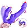 Nxy Dongs Dongs Strapon Vibratori per donne Anal Strap-on Vibratore Sex Toys Una coppia 10 velocità Plug Lesbiche Adulti Toy 220420