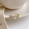 Корейский тонкий Zircon Open Ring для женщин девушки милые опаловые сердца регулируемые пальцами кольцо партии ювелирных украшений подарки