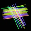 50100pcs Glow Güvenli Çubuk Kolye Bilezikleri 7 Renk Floresan Etkinlik Şenlikli Parti Konser Dekoru Neon Işık 220812