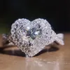 Coeur cubique zircone bague de mariage pour les femmes de bonne qualité élégant accessoires féminins amour cadeau bijoux de mode