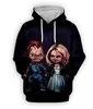 Groothandel - Nieuwe Mode Mannen / Womens Chucky X Buddy Yaoi Sweatshirt Joggers Grappige 3D Print Unisex Hoodies + Broek% 08