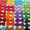 10pcslot Solid Color Grosgrain Ribbon Bowknot Toddler Hair Clips Handmade Bows Baby Girls Barrettes Bangs Hairpins Po Props 220602