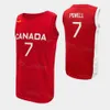 Gedrukt 2023 FIBA ​​Wereldbeker Canada Basketball 13 Kelly Olynyk Jersey 7 Dwight Powell 4 Nickeil Alexander-Walker 7 Kyle Alexander 23 Phil Scrubb 21 Thomas Scrubb High