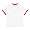 22SS Włochy NOWOŚĆ klasyczne Summer Limited TEE Red Crewneck Beach wakacje moda krótkie rękawie Man Kobiet Street High End Designer T-shirts TJAMTX256
