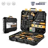 Presa di fabbrica Set di attrezzi DEKO Utensili manuali per riparazione auto / Riparazione domestica Set di strumenti Set di prese Strumenti Strumenti meccanici H220510