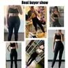 Леггинсы Женские штаны для сауны Фитнес с высокой талией Тренажер Body Shaper Push Up Тренажерный зал Йога Корректирующее белье 220817