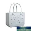 Simple Jelly Candy Silicone Beach Washable Basket Bags Large Shopping Woman Eva Waterproof Tote Bogg Bag Purse Eco235H