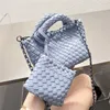 Mini rahat örgü çantası lüks, sevimli el çantası kompozit crossbody omuz zincir çantası 2 adet cüzdan kadın arco tote çantaları en yeni sıcak c5fm#