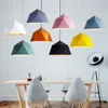 Pendant Lamps Dia 25cm Modern Living Room Macarons Lights Polygonal Diamond Lampshade E27 Nordic Restaurant Home Decor LampsPendant