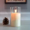 Candle Holders 6.5cm Glass Holder Votive Vases Transparent Clear Shade Straight Cylinder Lamp
