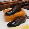 A4 28 Style lyxiga herrar loafers sko äkta läderslip på krokodilmönster man affär formell bröllop casual designer klänningskor män storlek 6.5-11