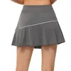 Diseñador de verano para mujeres vestidos cortos mini falda pantalones cortos sexy faldas de yoga para mujer tenis al aire libre deisngers lu golf minifalda W220426