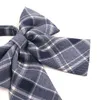 Feminine Plaid Bowtie Casual Bow tie For Women Uniform Collar Butterf Bowknot Adult Check Bow Ties Cravats Girls Bowties Y220329