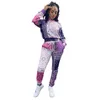 Women's Two Piece Pants Paisley Bandana Print 2 Set Women Fitness Sweatsuit Pullover Sweatshirt + Jogger Tracksuit Vintage Outfits