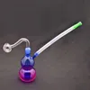 Riciclatore all'ingrosso Bruciatore a olio Bong Bubbler Tubi dell'acqua Dab Rig Bong Spesso Pyrex Birdcage Perc Bong con tubo e tubo per bruciatore a olio maschio da 10 mm