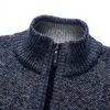 Men's Sweaters Men's Autumn Winter Thick Warm Cashmere Zipper Fleece Jackets Sweater Casual Knitwear Cardigan Coat Sueter MasculinoMen's