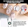 Clear Silicone Head Nail Stamp Templates Set with Scraper to Print Patterns and Create Art Freedom Needed Printing Gel Polish Steel Plate 1999