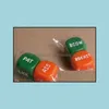 Gambing Leisure Sports Games Outdoors Sex Dice Set Bosons 6 Sided Couple Game Dices Sexy Toy 20Mm Good Price 2Pcs/Set #S4 Dro