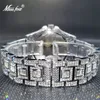 Relogio Masculino Luxury Miss Ice Out Diamond Watch多機能日付の調整カレンダークォーツ時計