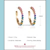 Dingle ljuskronorörhängen smycken zirkoner klassiska ring kubik zirkoniumkristall brudbröllop för brudar brudtärna droppleverans 2021 8vd