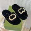 Designer Slippers Women Fur Slipper Classic Flat Premium Wool Ladies Sandals Blue Green Flip Flops Fashion Leisure Sandals Classics Warm Lofars 35-45