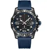 U1 Top AAA Brietling Lüks Men039s Japonya Superquartz Dayanıklılık Pro Chronograf 44mm Avenger Kasırgası Bebek Mavi Kauçuk 12062337