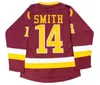 Sj98 Bel-Air Academy 14 Will Smith Movie Hockey maglia cucita 100% ricamo Mens Womens Youth Hockey maglie rosse