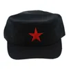 Ballkappen 1 stücke Mode Baumwolle Stoff Einstellbar Lässige Flache Hüte Roter Stern Unisex Retro Chinesische Armee Kappe Geschenke